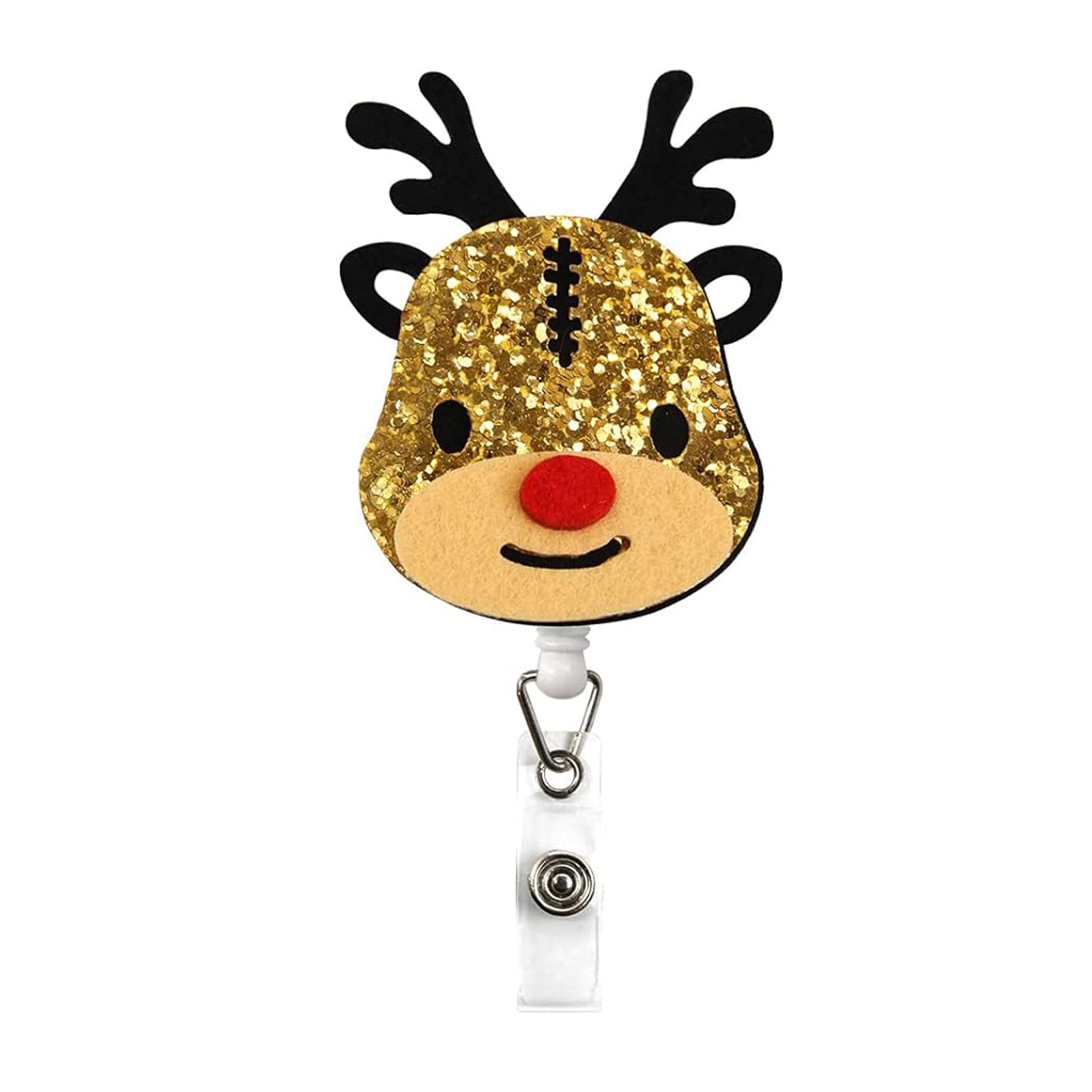 Wholesale Christmas Felt Cloth Santa Claus, Snowman Trees, Elk Badges, Scroll Extendable Keychains